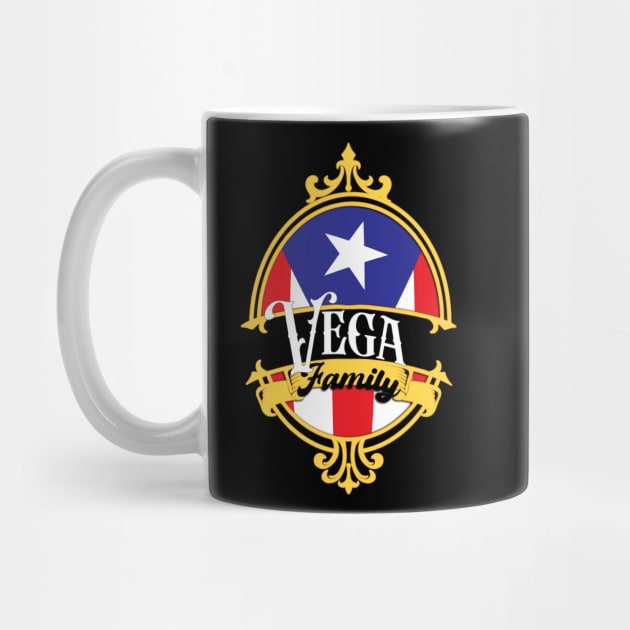 Vega Family - Puerto Rico Flag by Coqui Tees